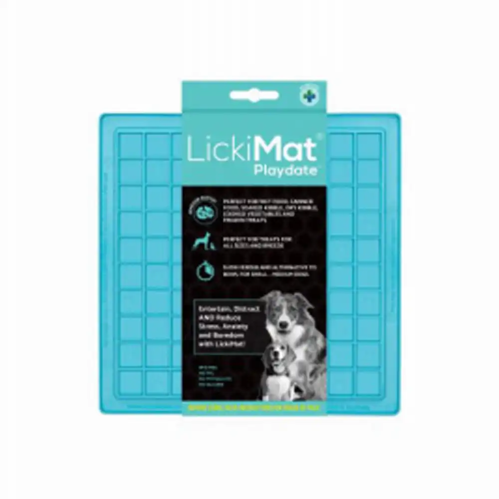 LickiMat dog feeder turquoise