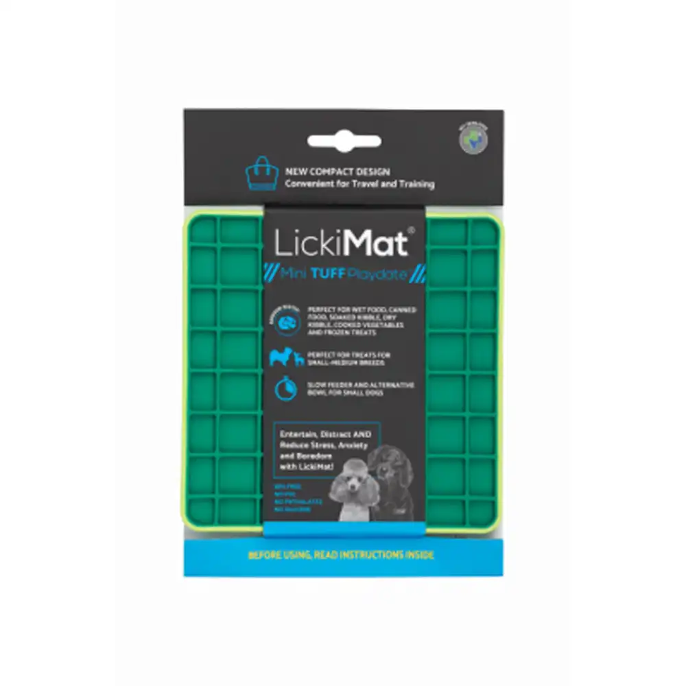 lickimat dog feeder green