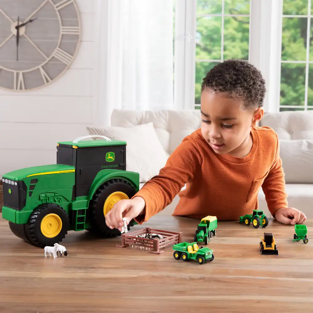 john deere tractor toy set