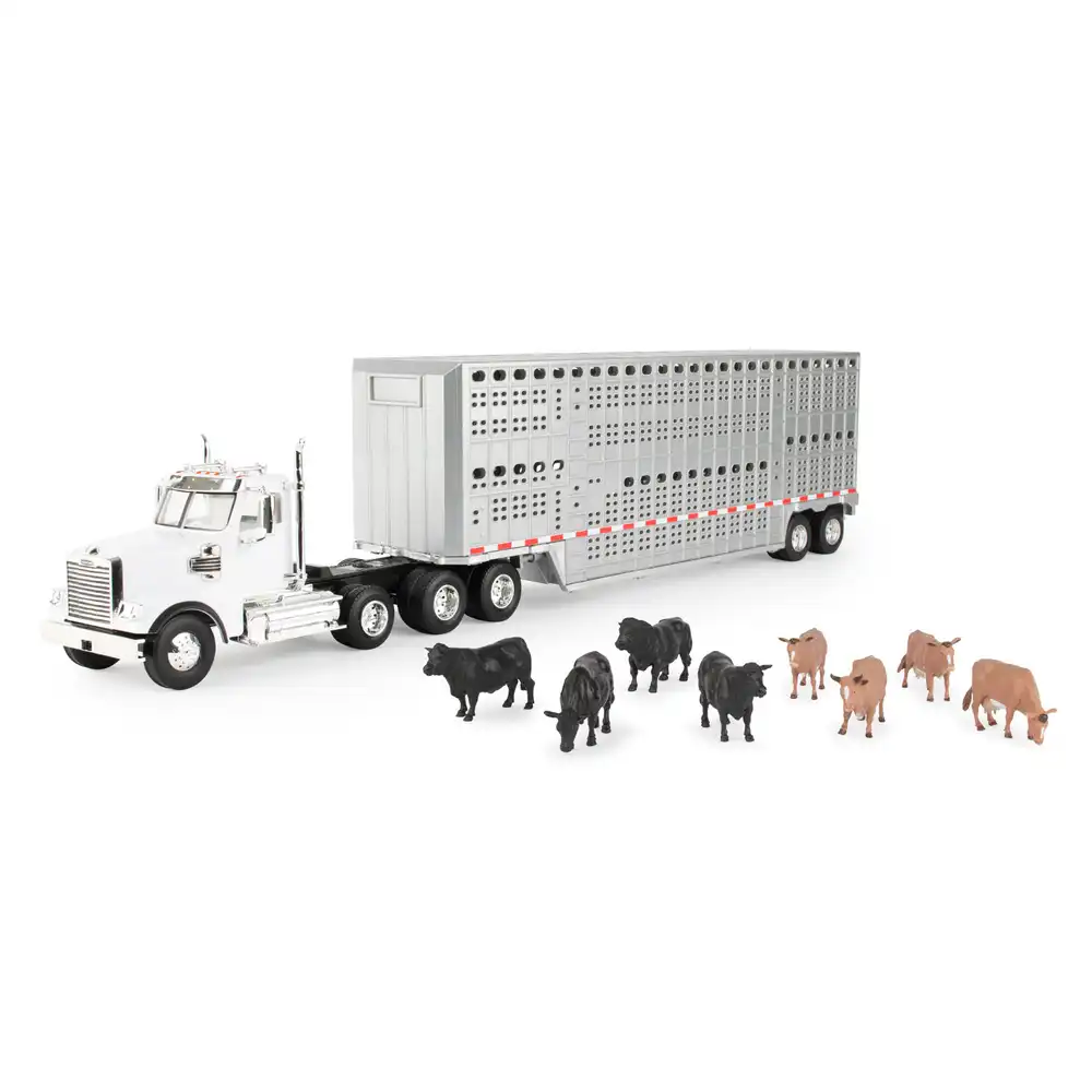 10 piece cow and truck toy set