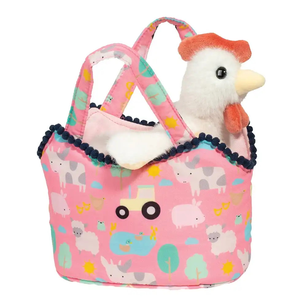 hen in bag plush