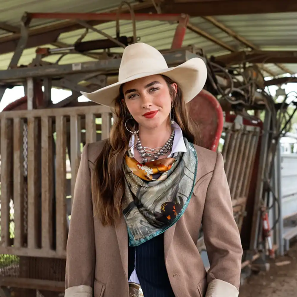 fringe scarves blue melodies