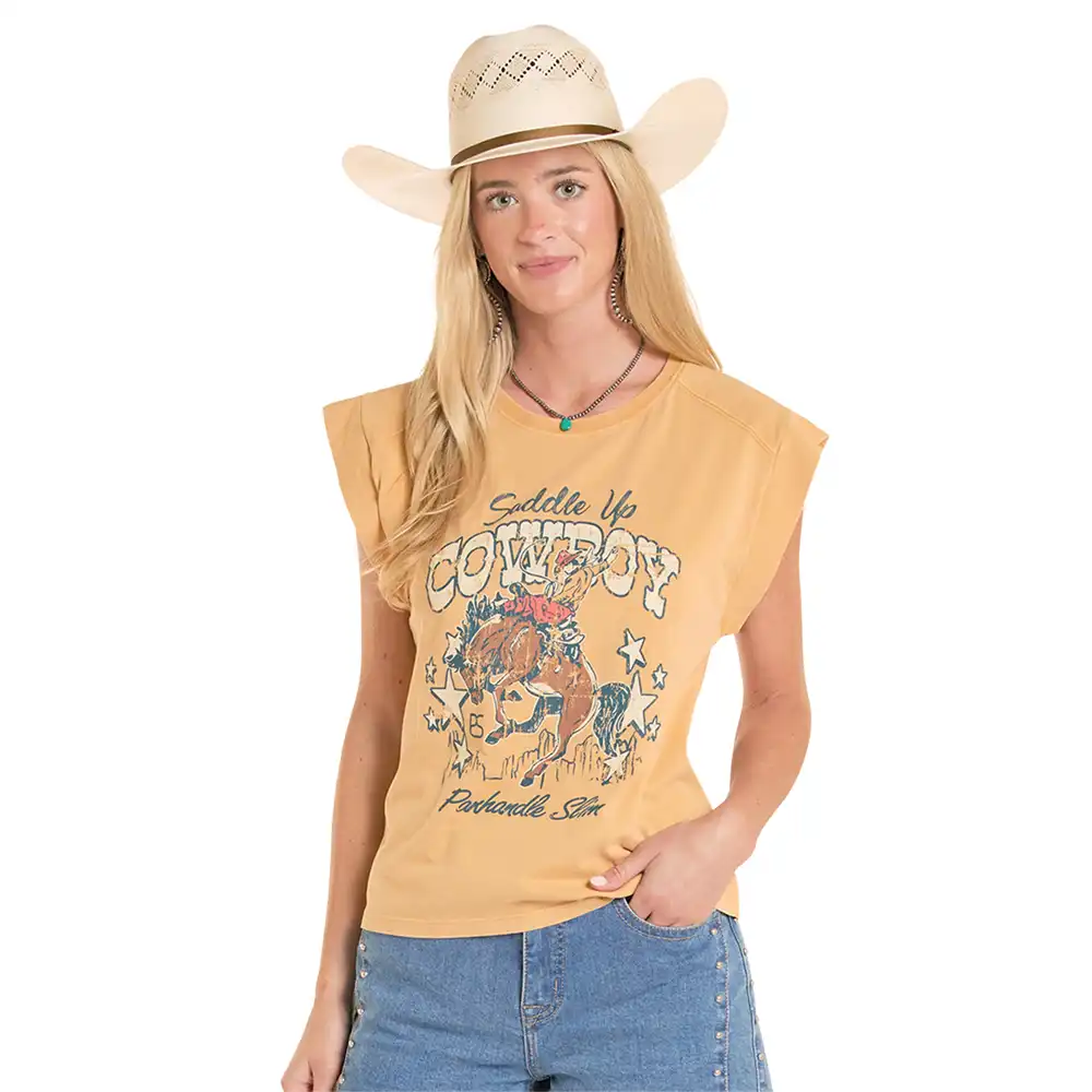 panhandle slim women's tee mustard