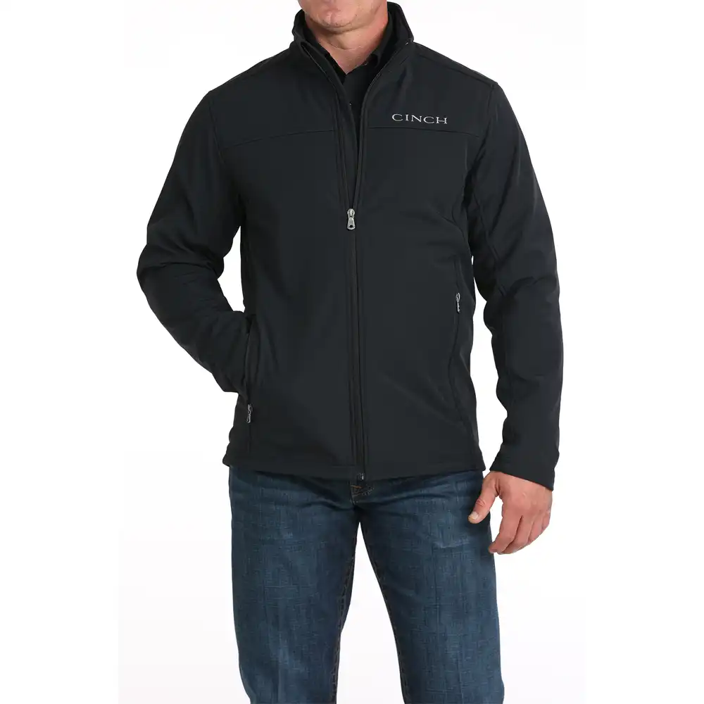 cinch men's bonded jacket black