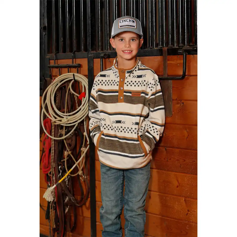 cinch boy's pullover natural
