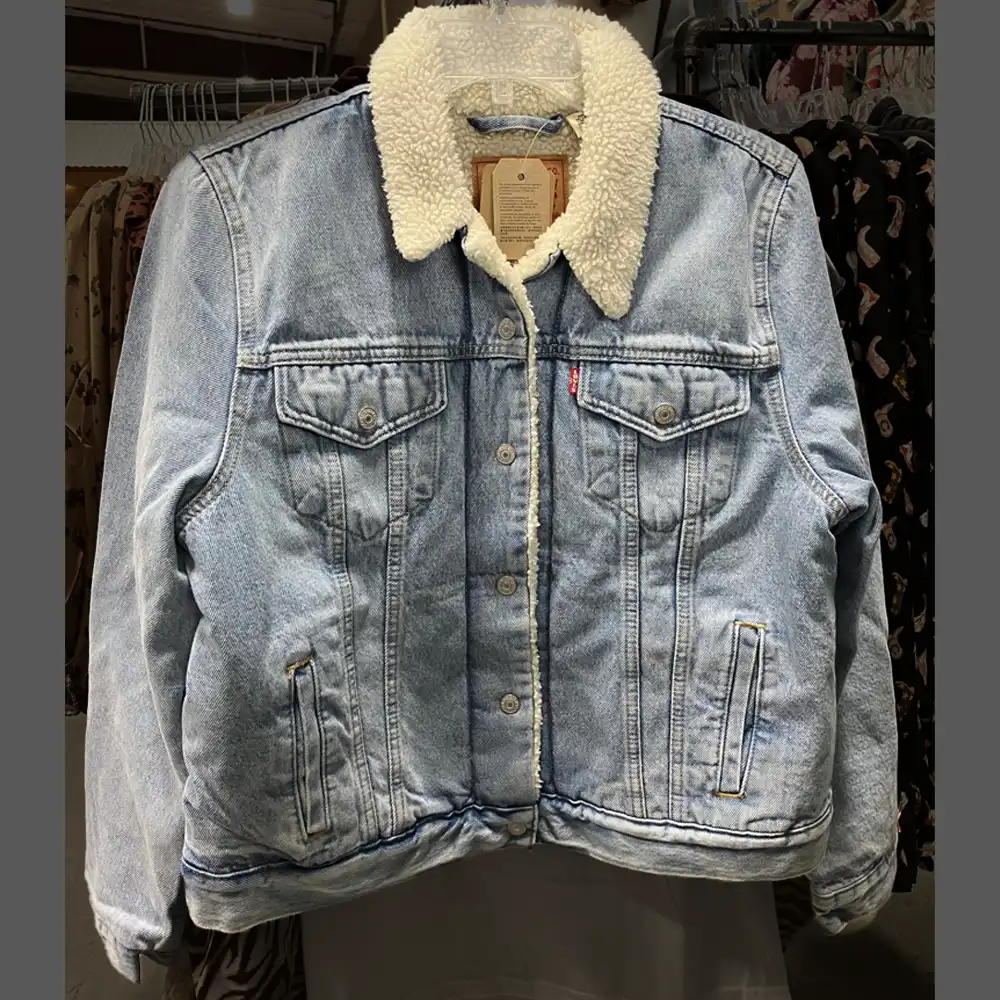 levi strauss sherpa lined jacket denim