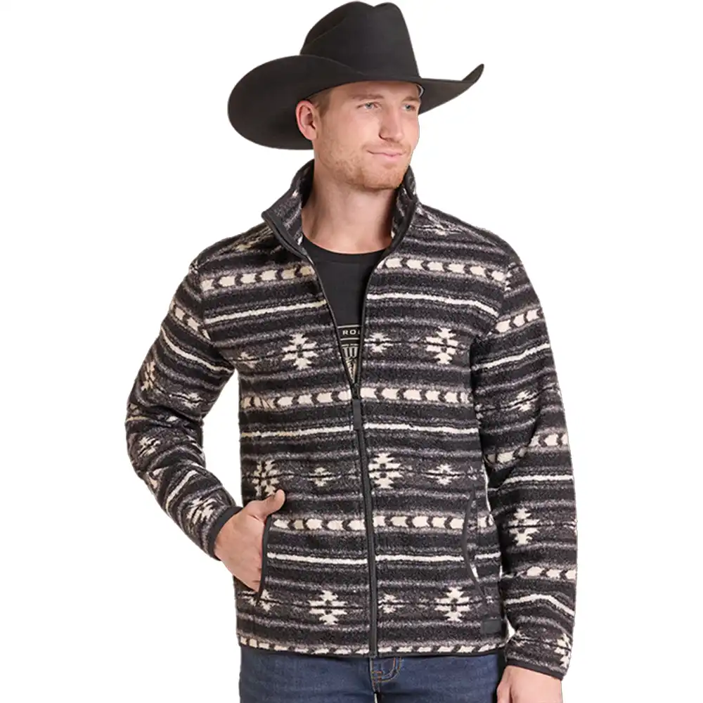 men's aztec berber jacket rock n roll denim