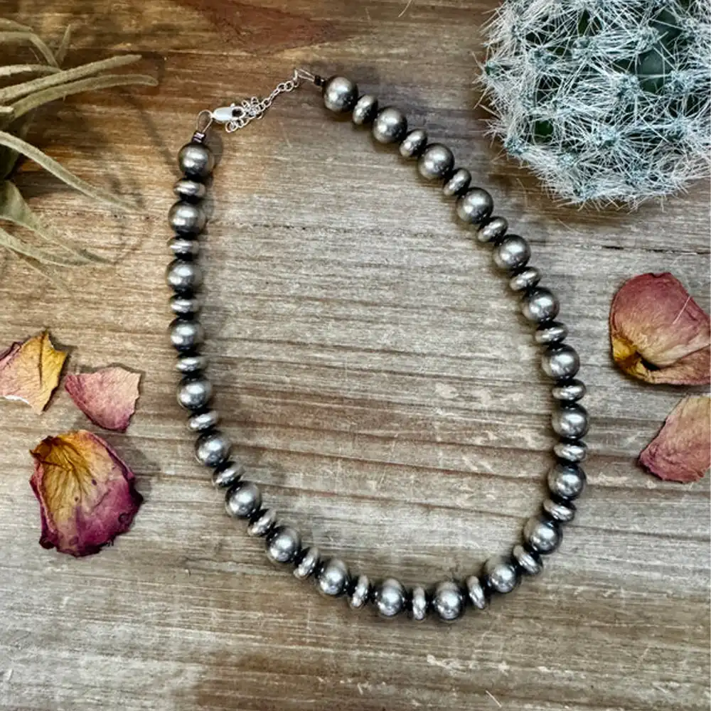 bijoux fab sterling silver pearl necklace