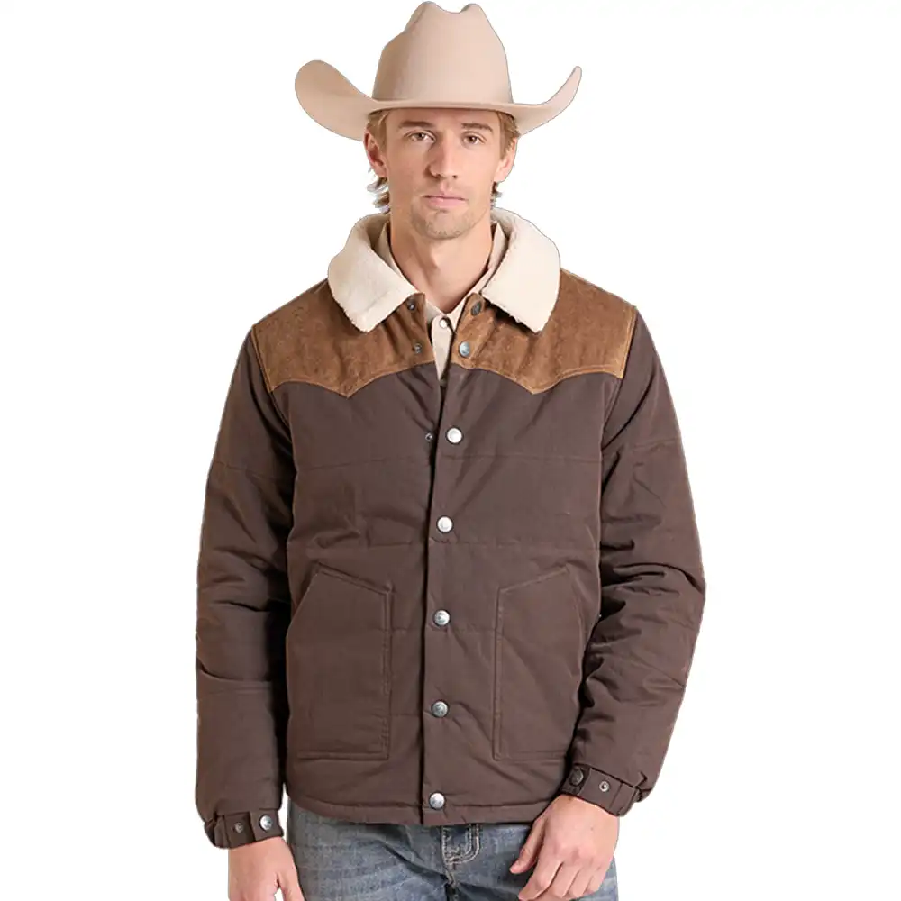 panhandle slim men's wyoming jacket brown