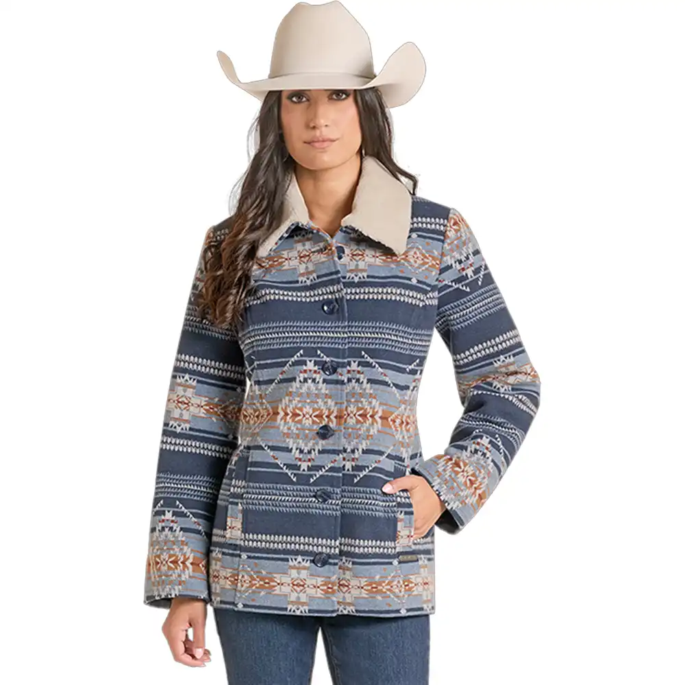 panhandle slim women's short coat aztec