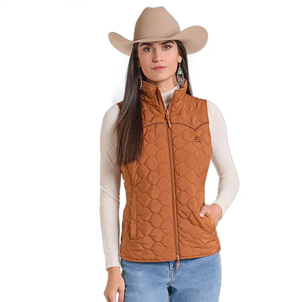 panhandle slim women's reversible vest camel