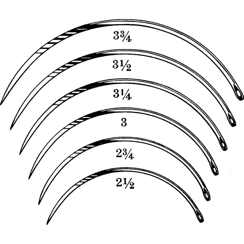 anchor 3/8 circle suture needle