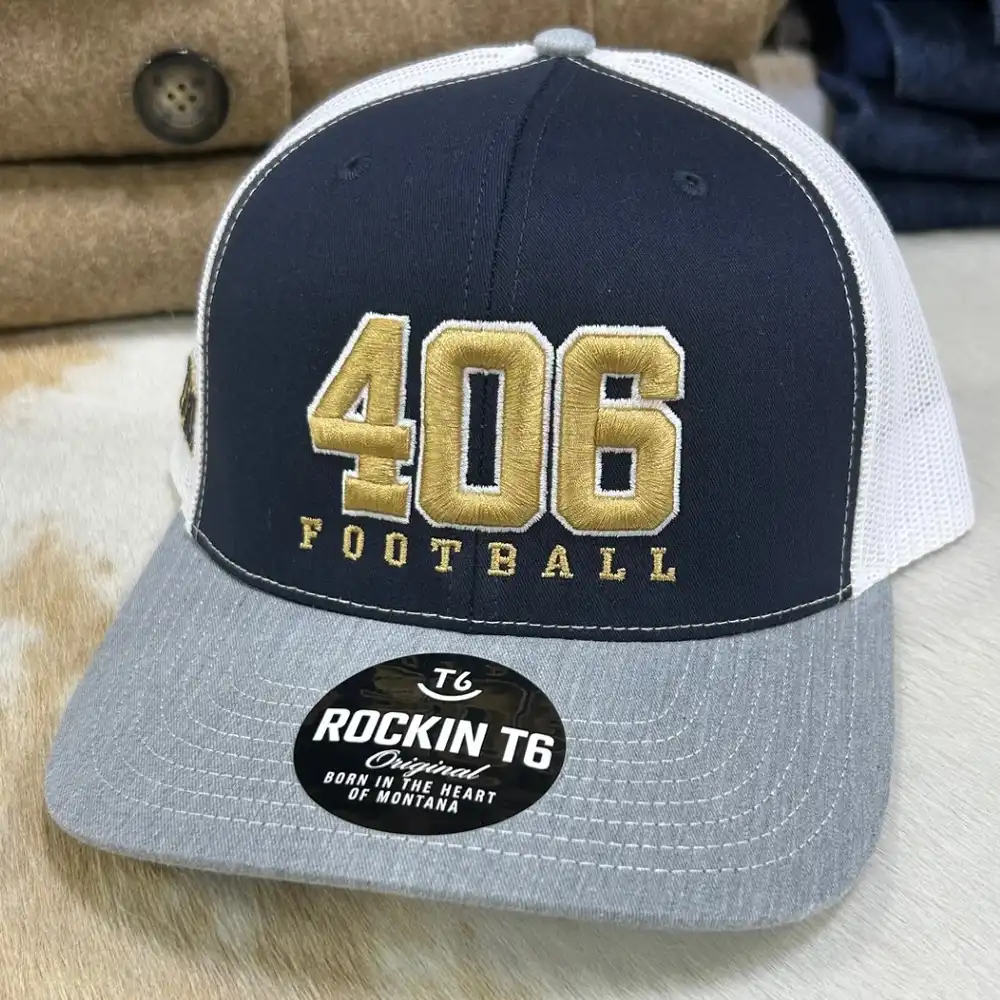 rockin t6 406 football hat