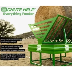 chute help bale feeder
