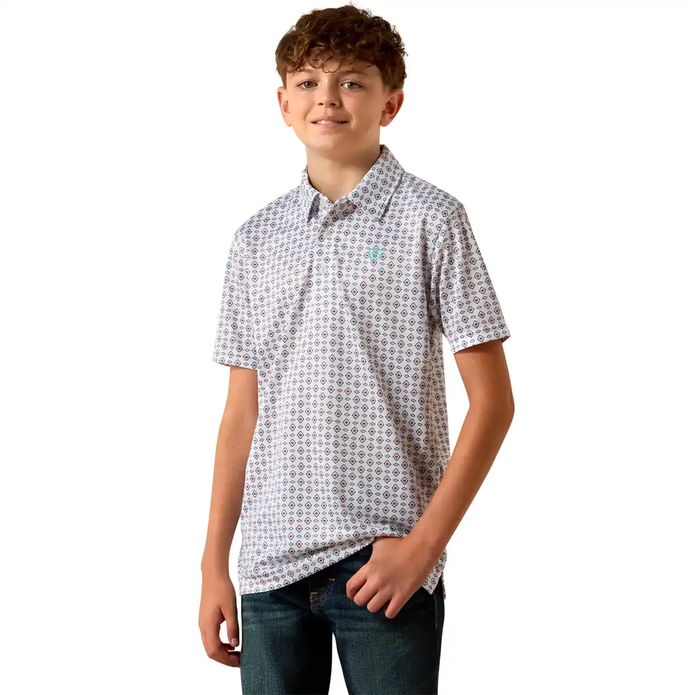 boy's - all over print polo