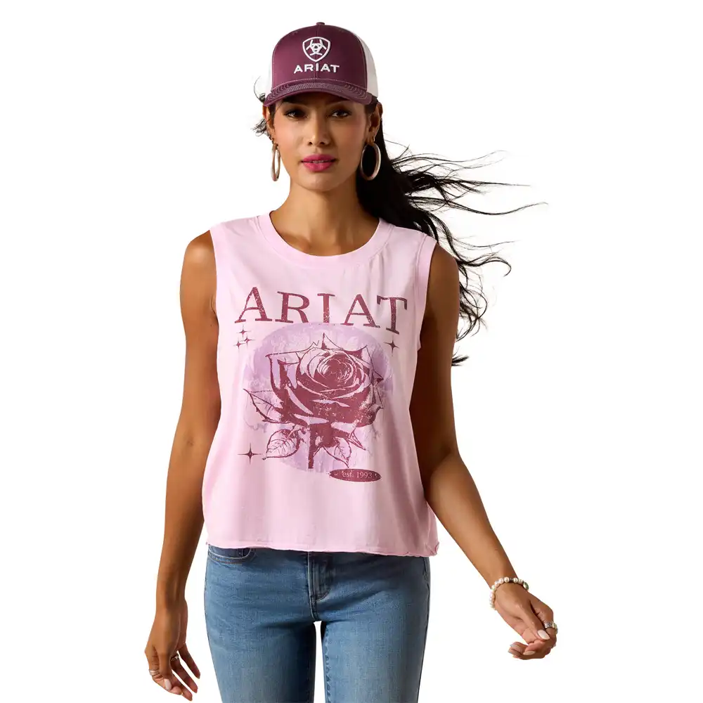 ariat canyon rose tank