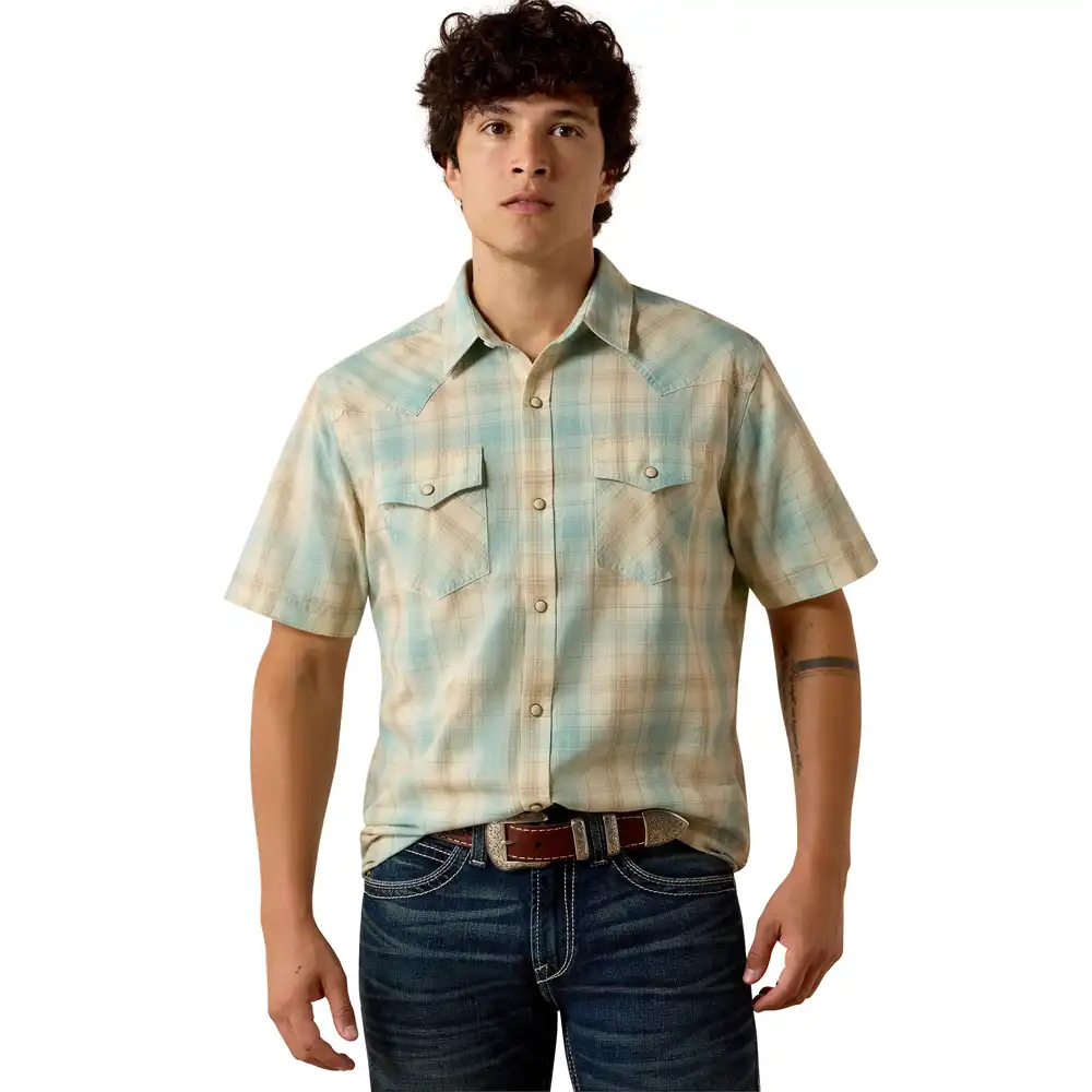 ariat retro hartman fitted snap shirt