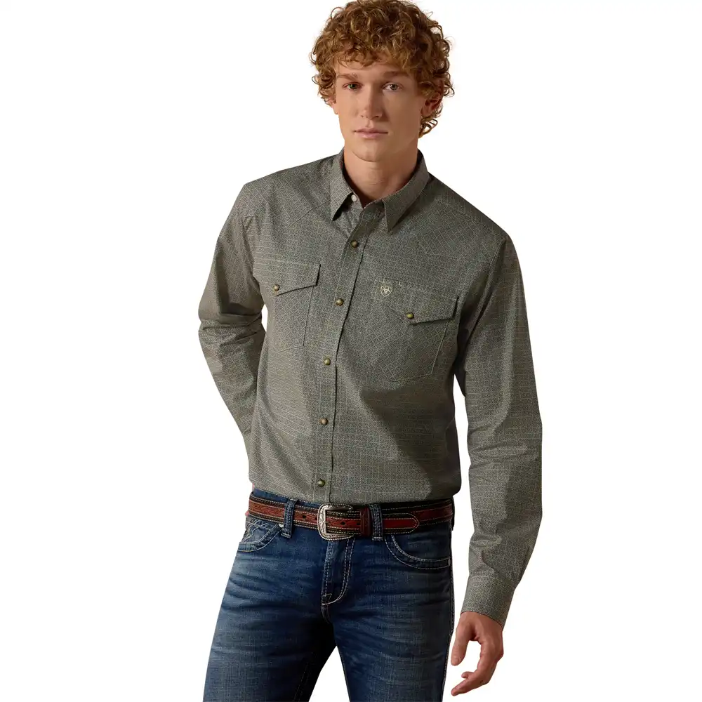 ariat floyd fitted snap shirt