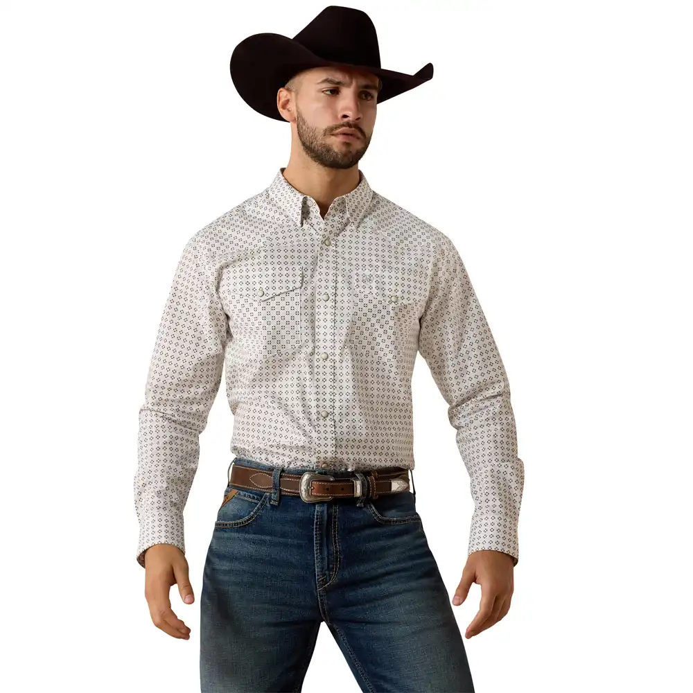 ariat franz fitted snap shirt