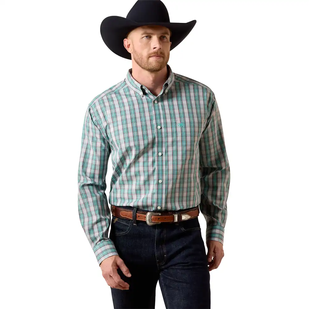 ariat wrinkle free wolfe classic fit shirt