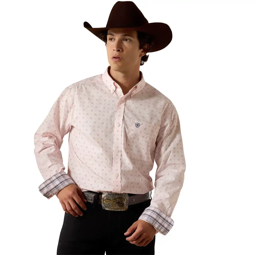 ariat wrinkle free wally fitted shirt