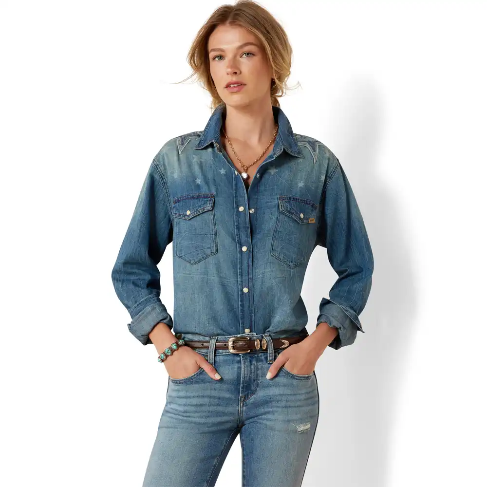women's - americana denim shirt