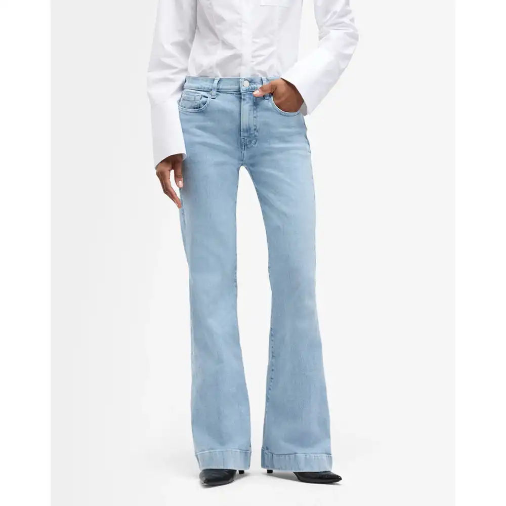seven for all mankind light wash trouser