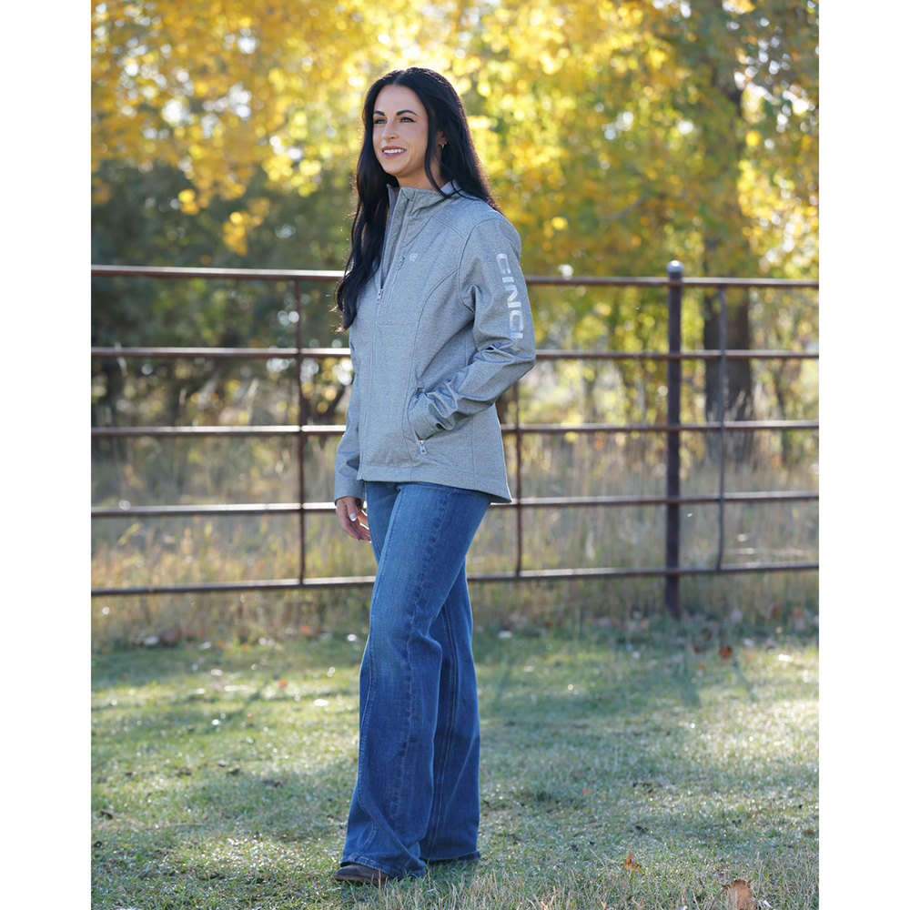 Women's Grey Conceal Carry Bonded Jacket