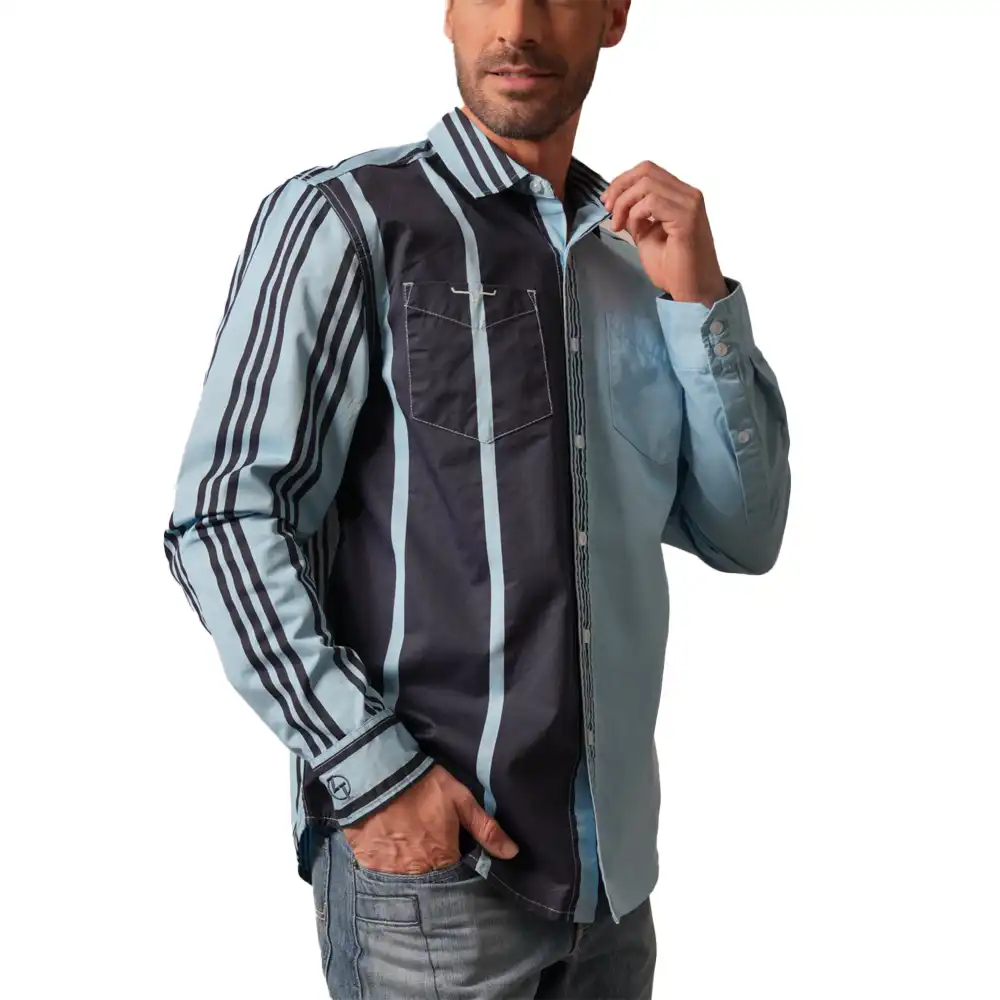 kimes ranch 1 arm bandit long sleeve shirt - light blue