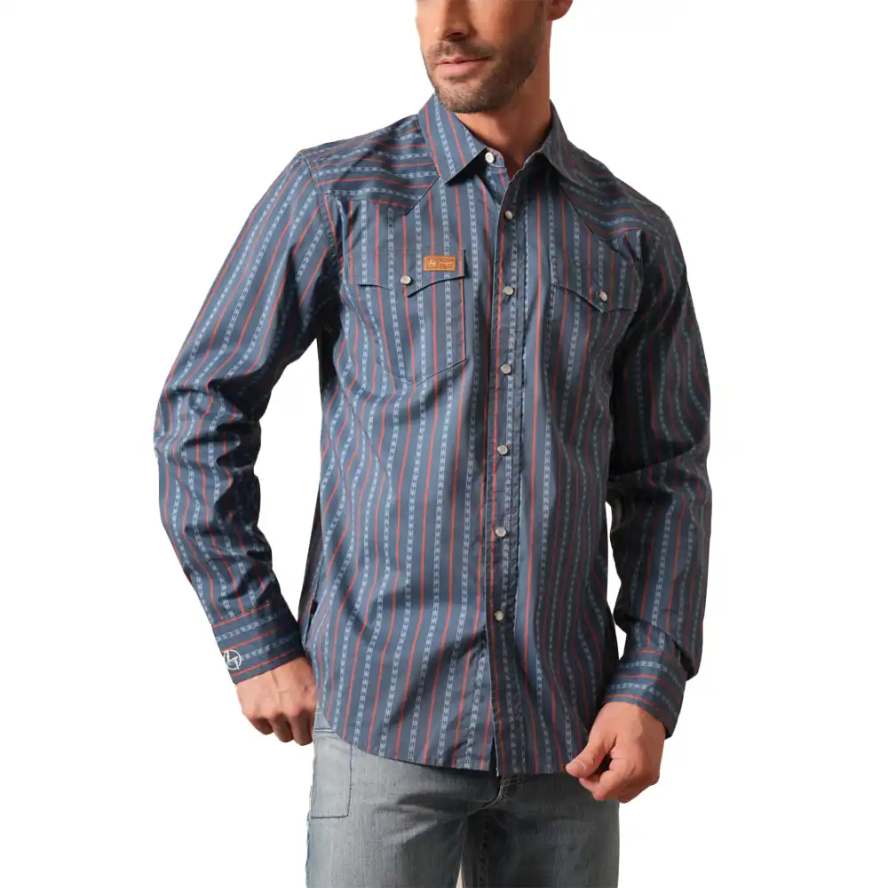 kimes ranch solano long sleeve shirt - dark blue