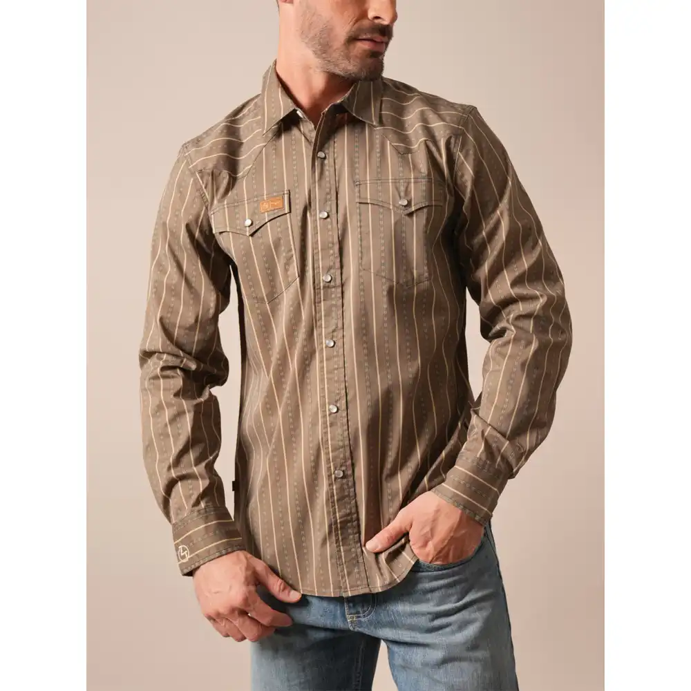 kimes ranch solano long sleeve shirt - army green