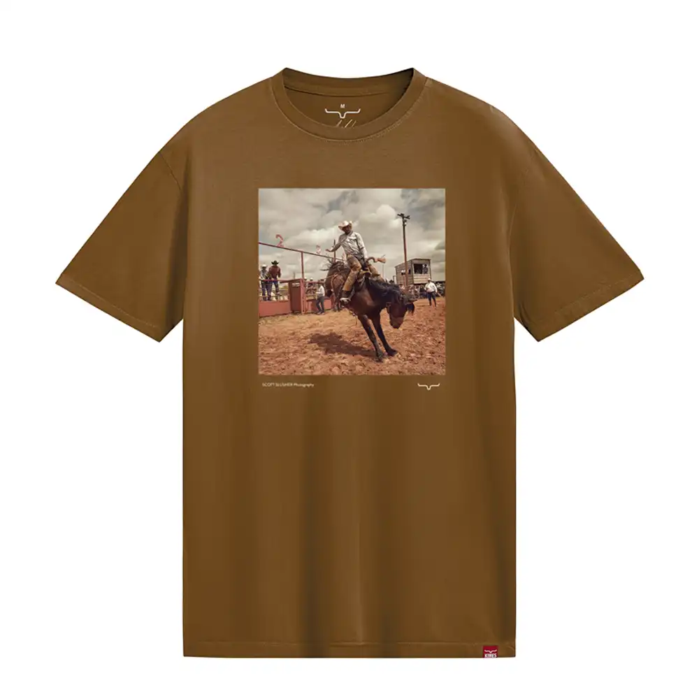 kimes ranch ss classic event graphic tee - tobacco