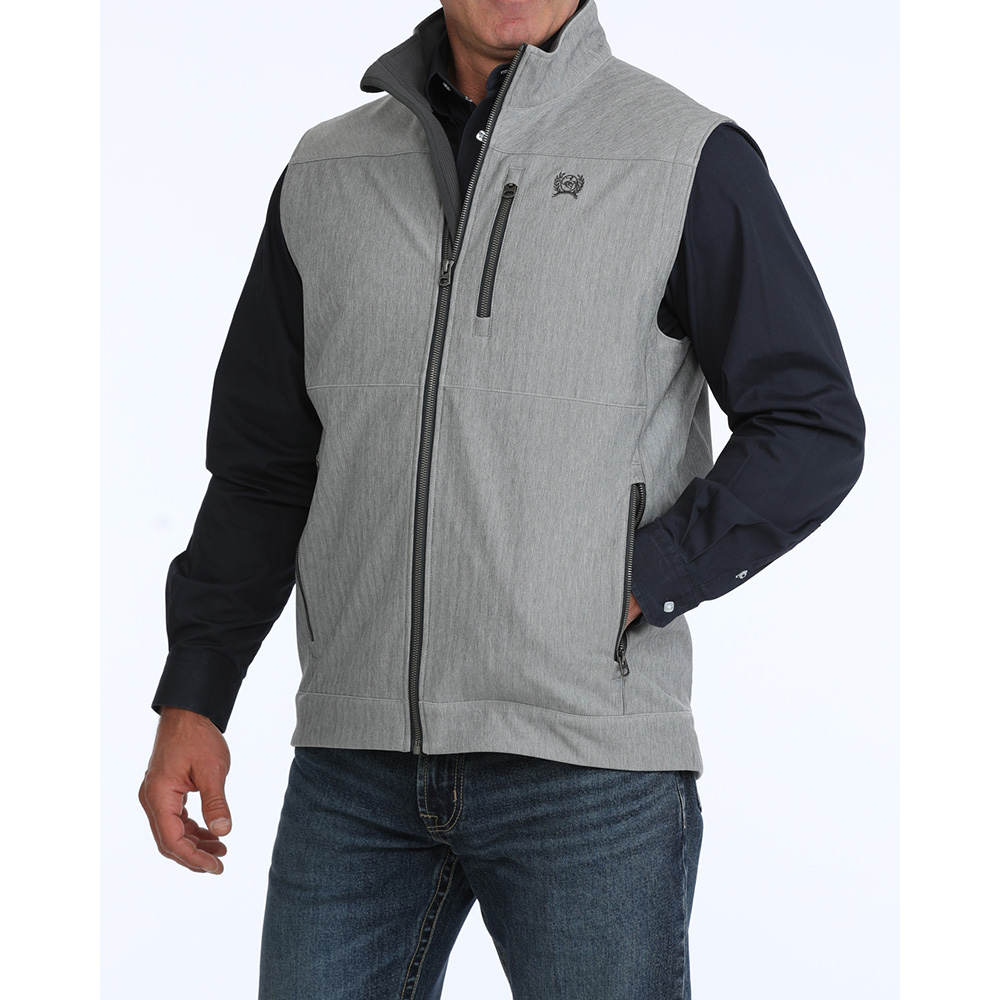 Men's Grey Bonded Vest