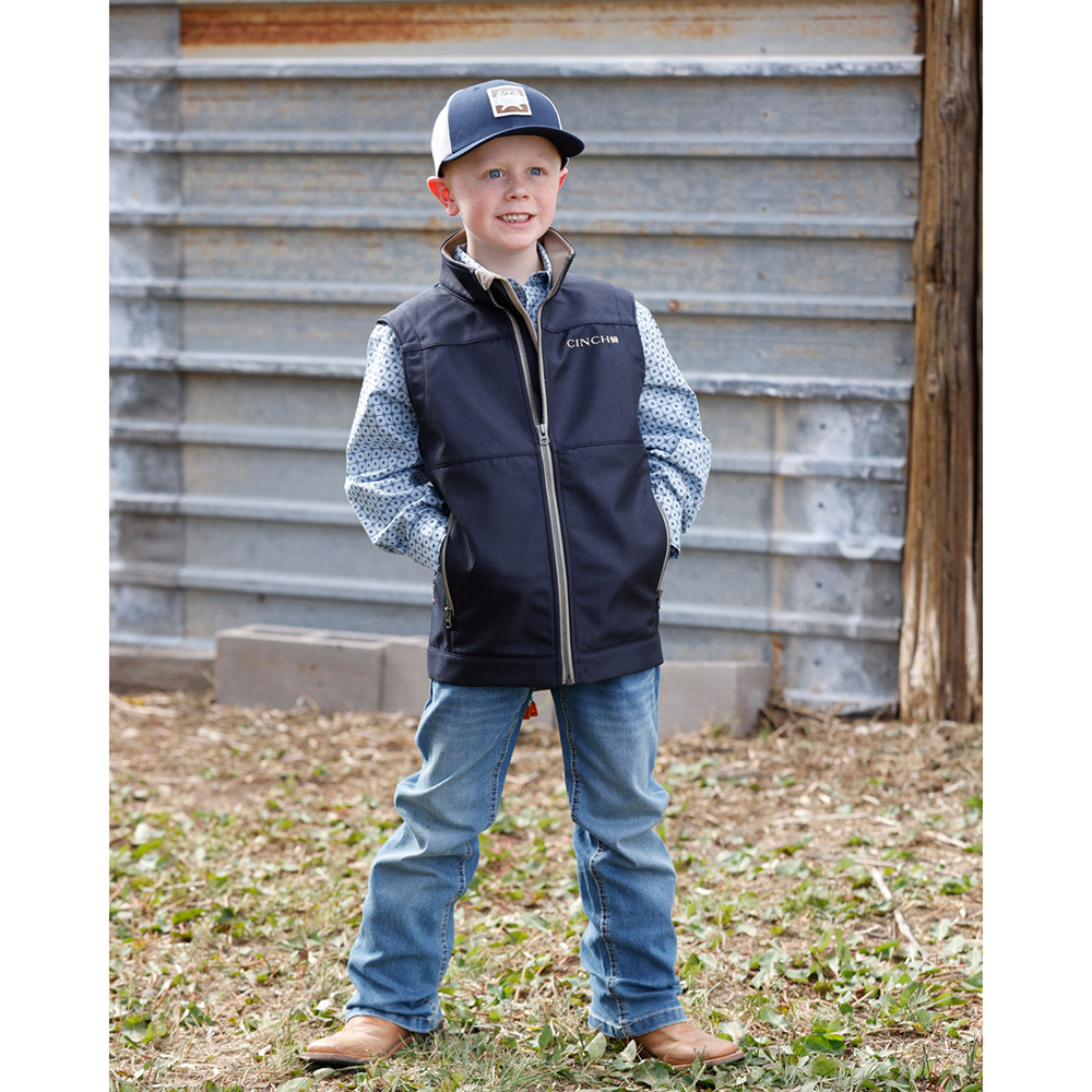 Youth Navy Bonded Vest