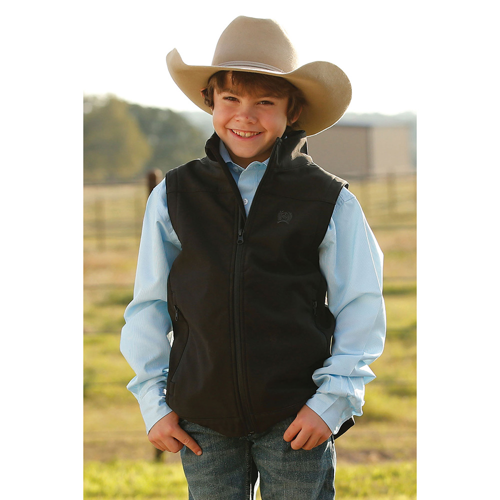 Youth Black Bonded Vest