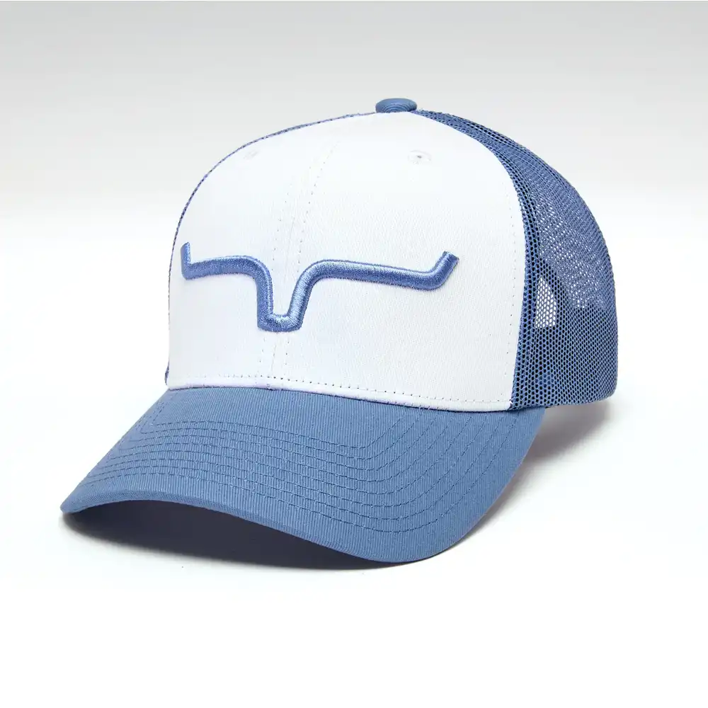 weekly trucker cap white & slate