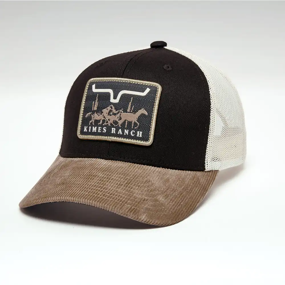 kimes ranch roseben mid profile hat - black