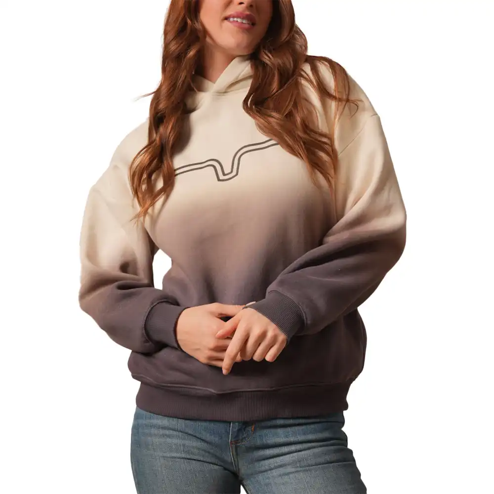 kimes ranch sloan dip die hoodie - natural