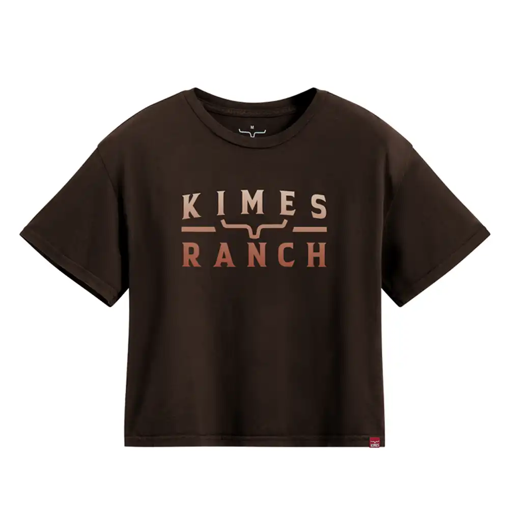 kimes ranch fadded brand graphic tee shirt - natural