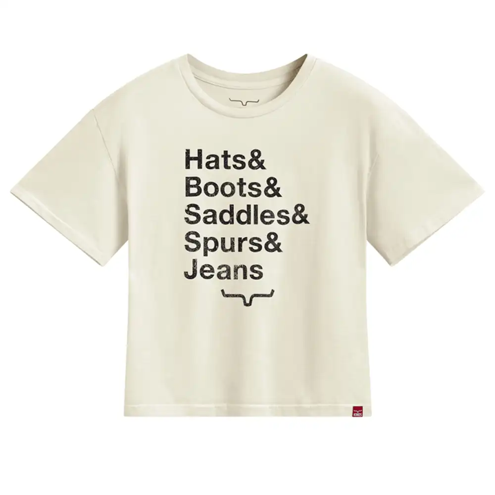 kimes ranch hat & boots graphic tee shirt - natural