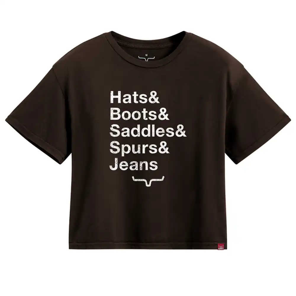 kimes ranch hat & boots graphic tee shirt - pepper
