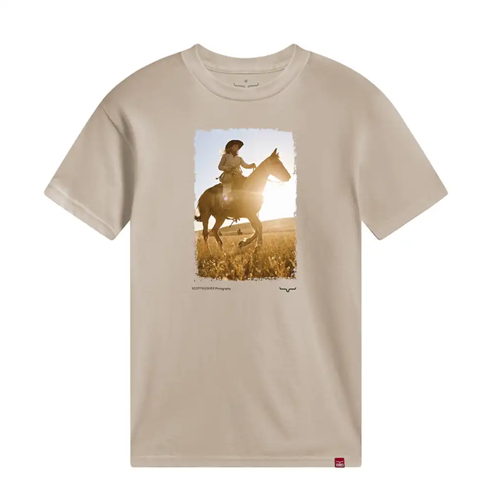 kimes ranch riding sunshine graphic tee shirt - sand