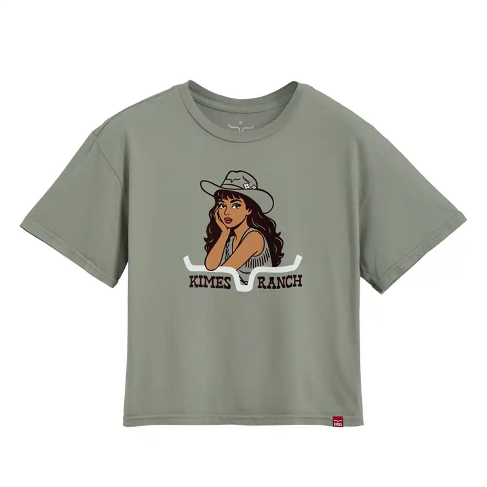 kimes ranch atta girl graphic tee shirt - sage