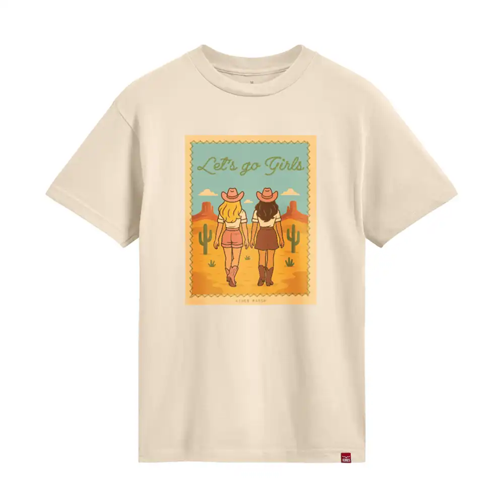 kimes ranch let's go graphic tee shirt - cream
