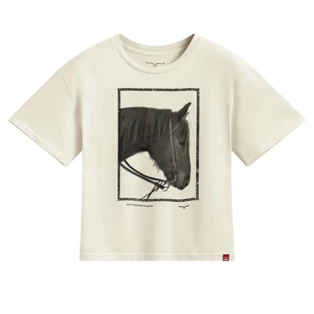 kimes ranch bridle graphic tee shirt - natural