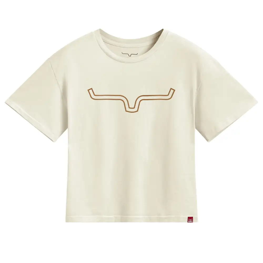 kimes ranch outlier crop brand tee shirt - natural