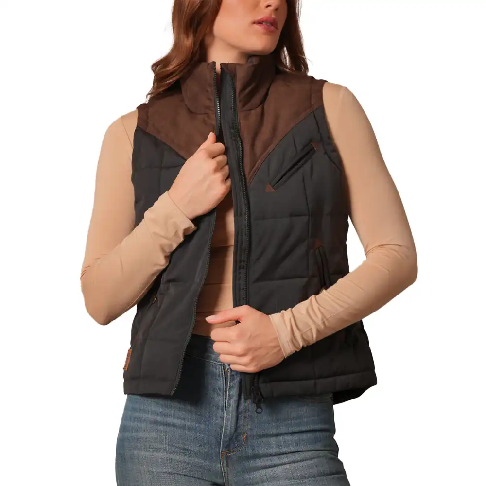 kimes ranch lenora vest - black