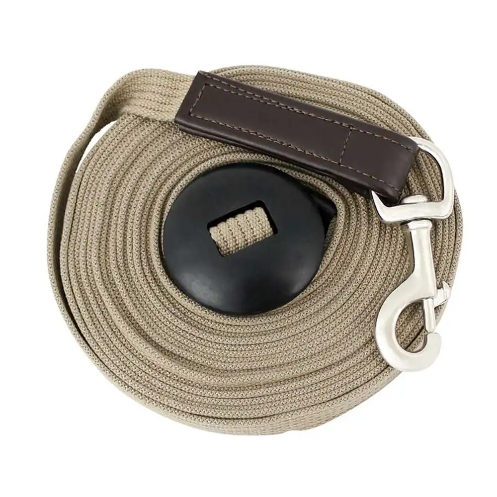 heavy duty lunge line with rubber stopper