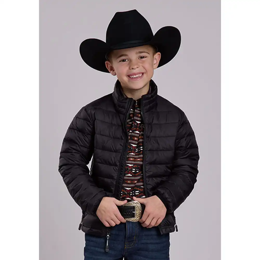 Youth Black Lightweight Crushable Jacket
