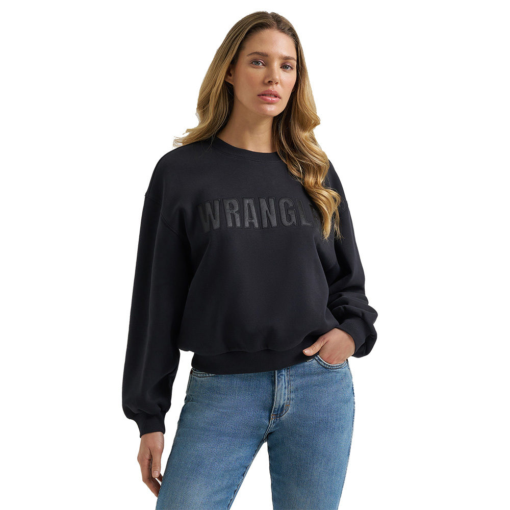 Women's Crew Sweatshirt in Black Beauty